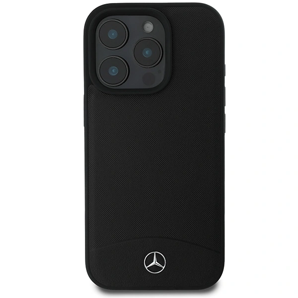 Kryt Mercedes MEHMP16X23RBARK Apple iPhone 16 Pro Max hardcase Textured And Plain Leather MagSafe black