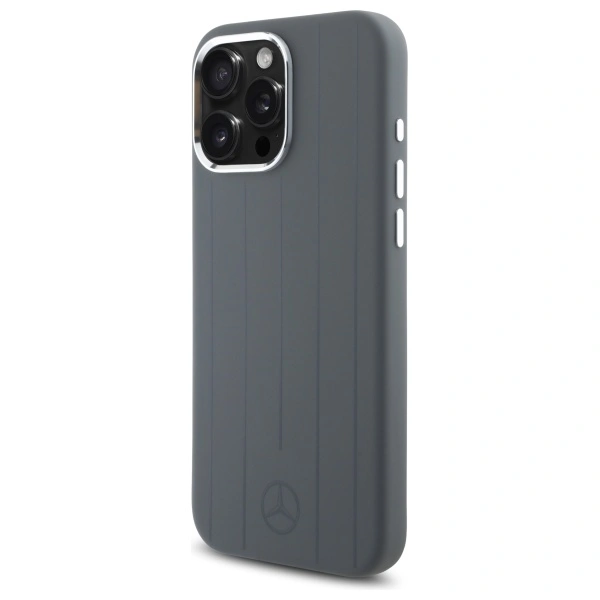 Kryt Mercedes MEHMP16X23SUVSA Apple iPhone 16 Pro Max hardcase Silicone Vertical Tonal Stripes MagSafe grey
