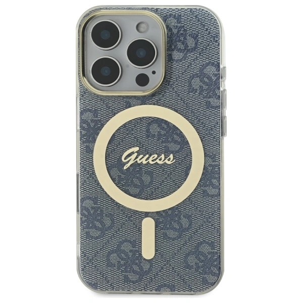 Kryt Guess GUHMP16XH4STB Apple iPhone 16 Pro Max hardcase IML 4G MagSafe blue