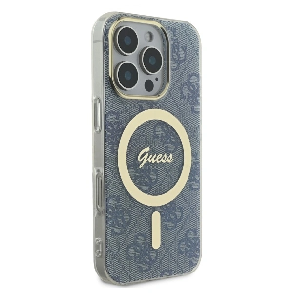 Kryt Guess GUHMP16XH4STB Apple iPhone 16 Pro Max hardcase IML 4G MagSafe blue