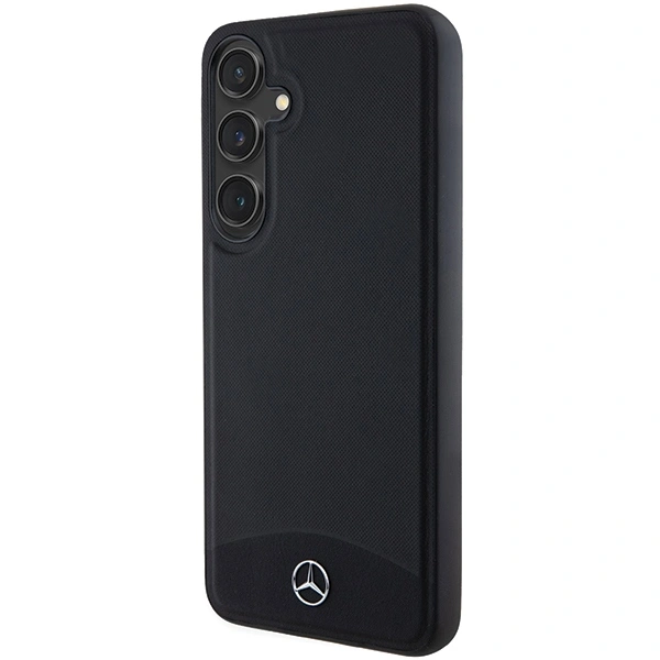 Kryt Mercedes MEHMS24S23RBARK Samsung Galaxy S24 hardcase Leather Textured & Plain MagSafe black