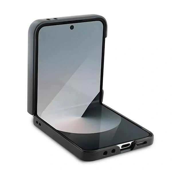 Kryt Mercedes MEHMZF623RBGVK Samsung Galaxy Z Flip 6 / 7 FE Leather Wood Imitation MagSafe black