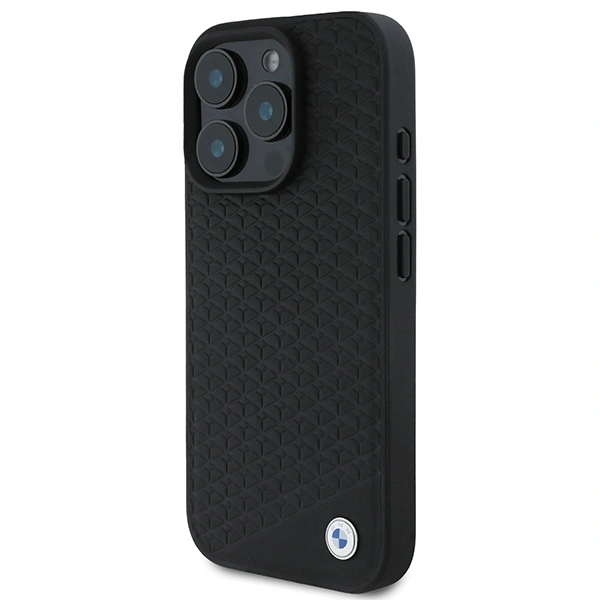 Kryt BMW BMHMP16X23RDDK Apple iPhone 16 Pro Max hardcase Sign Leather Diamond Metal Logo MagSafe black