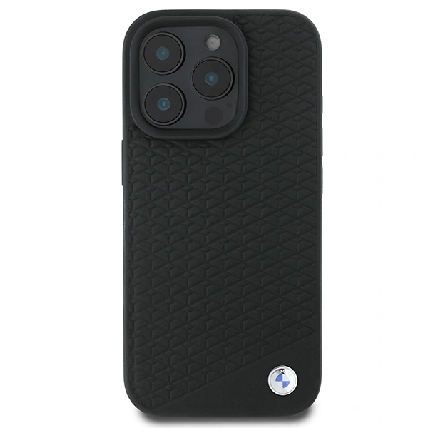 Kryt BMW BMHMP16X23RDDK Apple iPhone 16 Pro Max hardcase Sign Leather Diamond Metal Logo MagSafe black