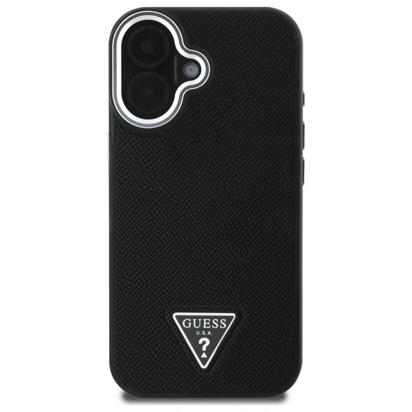 Kryt Guess GUHMP16MPGTSPSK Apple iPhone 16 Plus hardcase Grained Triangle MagSafe black