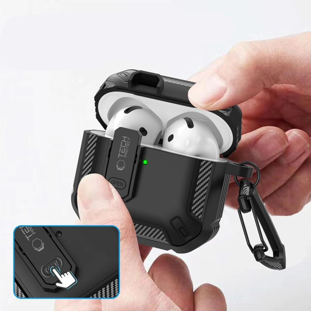 Kryt Tech-Protect Carbonox Apple AirPods 4 Black
