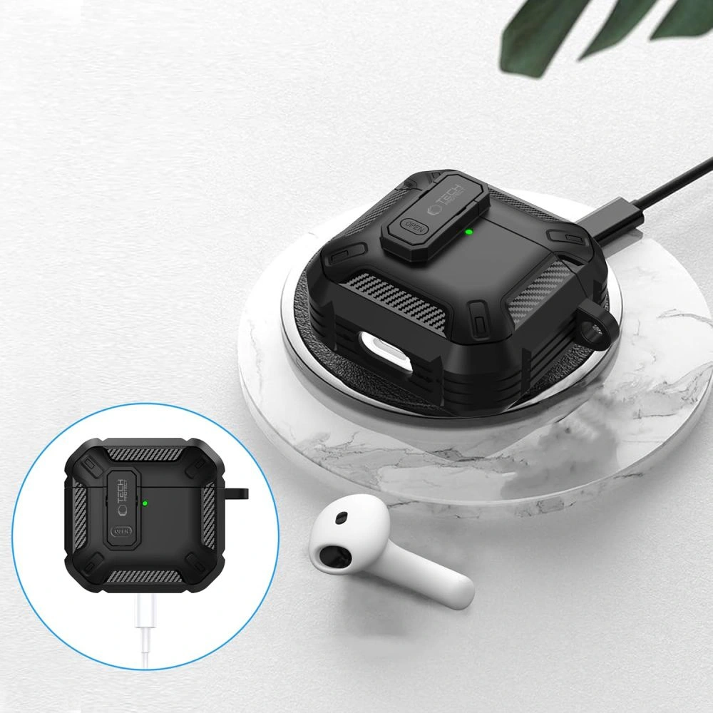 Kryt Tech-Protect Carbonox Apple AirPods 4 Black