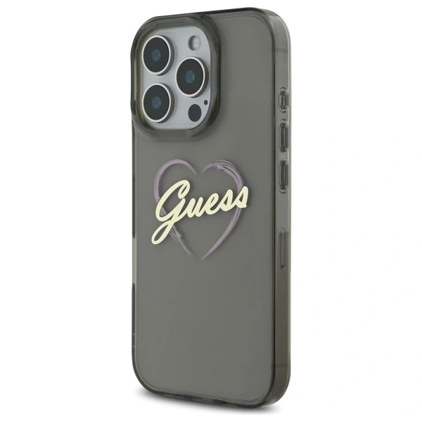 Kryt Guess GUHCP16XHCHGSPK Apple iPhone 16 Pro Max hardcase IML Heart black