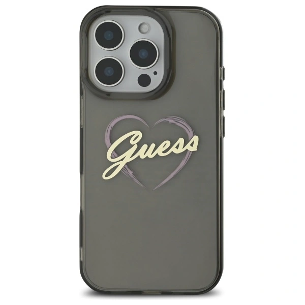 Kryt Guess GUHCP16XHCHGSPK Apple iPhone 16 Pro Max hardcase IML Heart black
