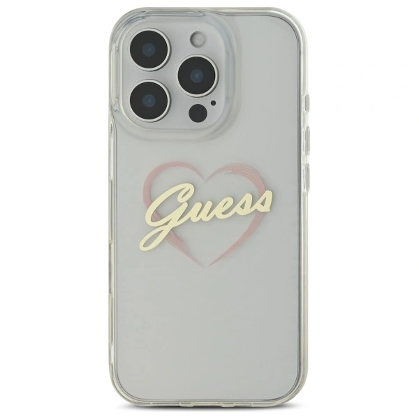 Kryt Guess GUHCP16XHCHGSPT Apple iPhone 16 Pro Max hardcase IML Heart transparent