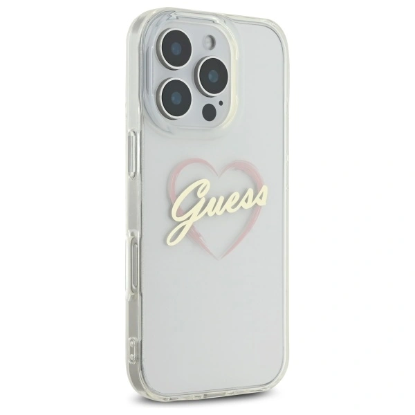 Kryt Guess GUHCP16XHCHGSPT Apple iPhone 16 Pro Max hardcase IML Heart transparent
