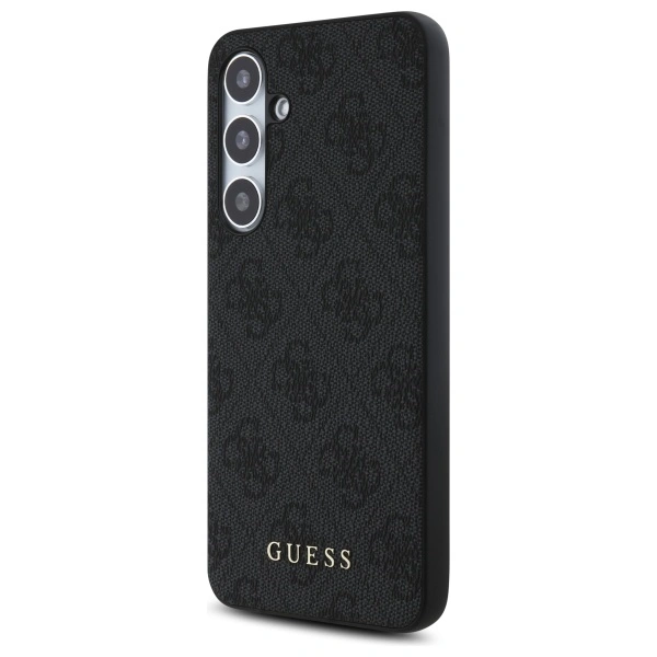 Kryt Guess GUHCS24FEG4GFGR Samsung Galaxy S24 FE hardcase 4G Metal Gold Logo grey