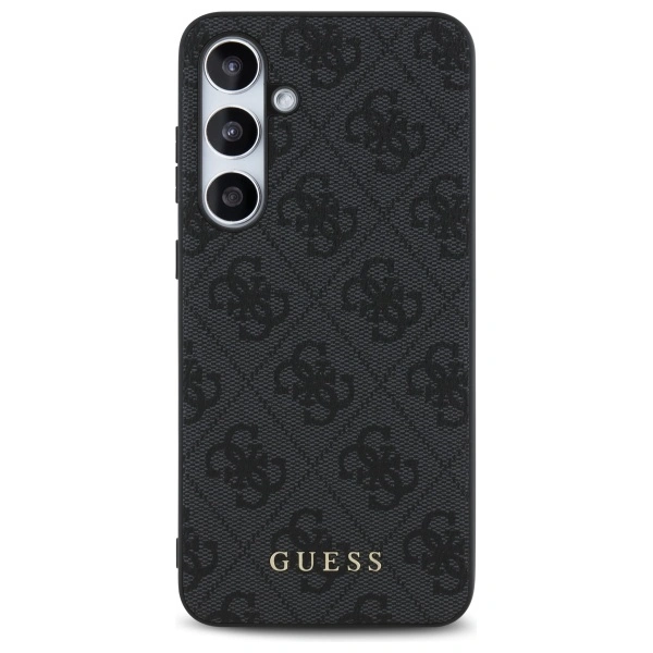 Kryt Guess GUHCS24FEG4GFGR Samsung Galaxy S24 FE hardcase 4G Metal Gold Logo grey