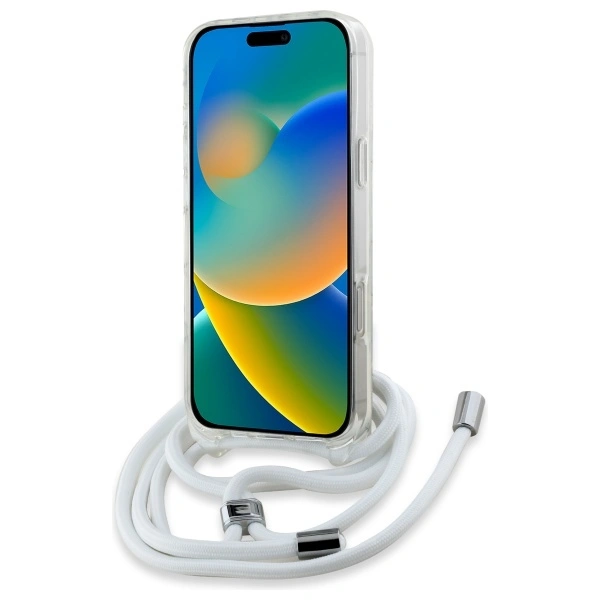 Kryt Karl Lagerfeld KLHMP16LHCCHNT Apple iPhone 16 Pro hardcase IML Choupette Head & Cord Magsafe transparent