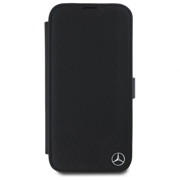 Kryt Mercedes MEBKP16S23RBGVK Apple iPhone 16 bookcase Leather Wood Imitation black