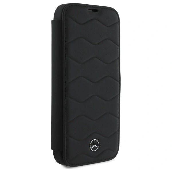 Kryt Mercedes MEBKP16X23RWRSK Apple iPhone 16 Pro Max bookcase MB Waves Leather black