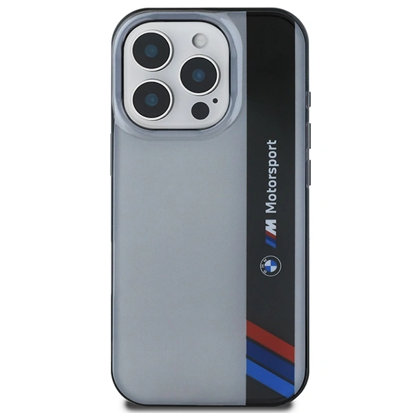 Kryt BMW BMHCP16L23HTFEG Apple iPhone 16 Pro hardcase Motorsport IML Vertical Stripe grey