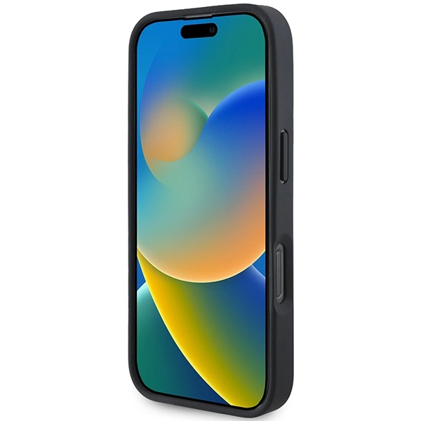 Kryt BMW BMHCP16LSLLBK Apple iPhone 16 Pro hardcase Leather Hot Stamp black