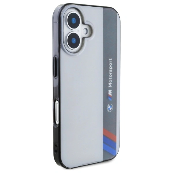 Kryt BMW BMHCP16S23HTFEG Apple iPhone 16 hardcase Motorsport IML Vertical Stripe grey