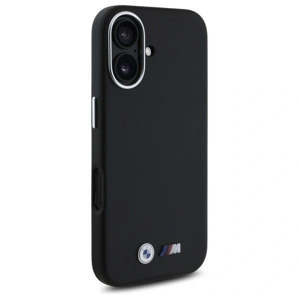 Kryt BMW BMHCP16S23PMWK Apple iPhone 16 hardcase M Smooth Full Wrapped Metal black