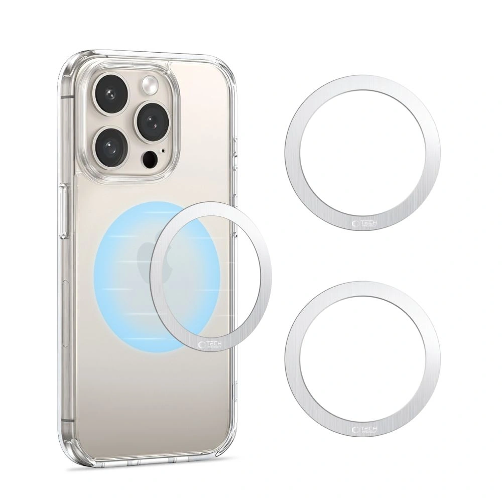 Kryt Tech-Protect MMP-110 Magnetic MagSafe Ring Silver [2 PACK]