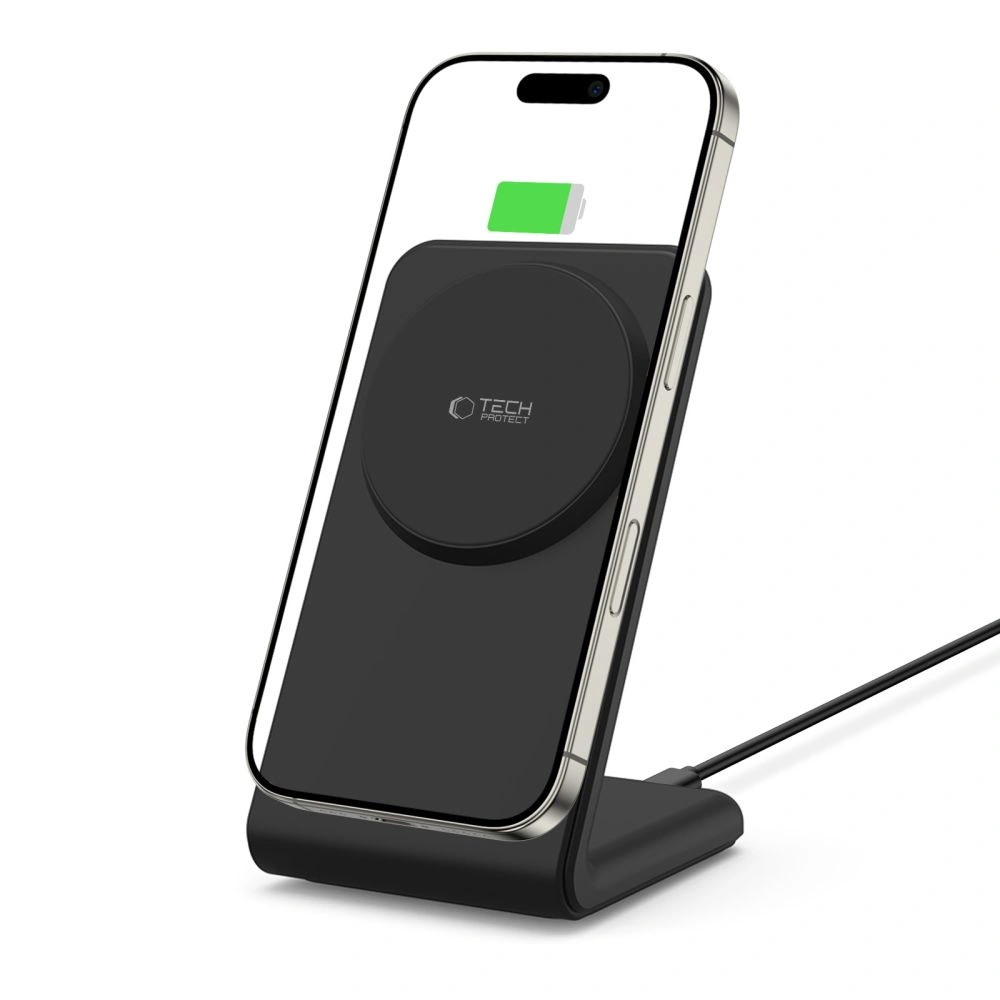 Bezdrátová nabíječka Tech-Protect QI15W-A38 Magnetic MagSafe Wireless Charger Black