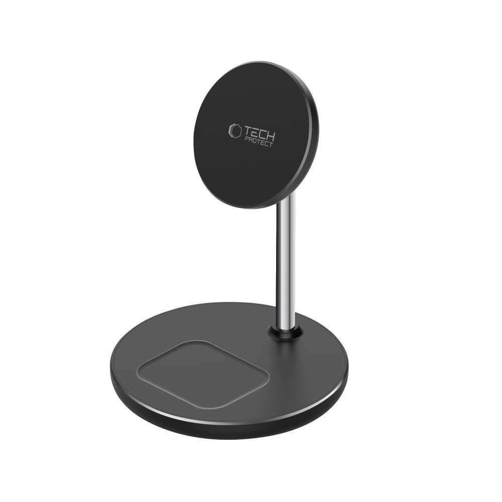 Bezdrátová nabíječka Tech-Protect QI15W-A39 2in1 Magnetic MagSafe Wireless Charger Black