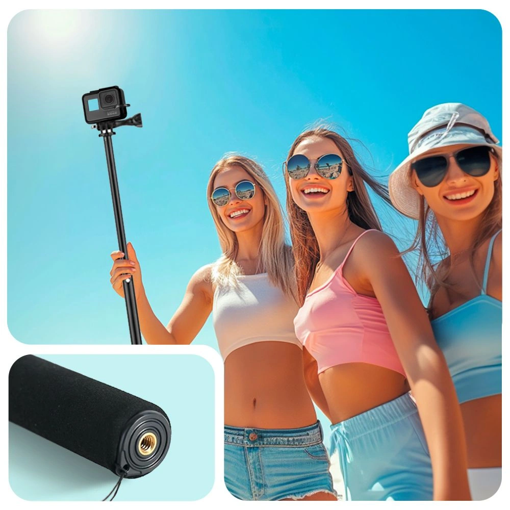 Selfie tyč Tech-Protect GA100 Monopad GOPRO / DJI Black