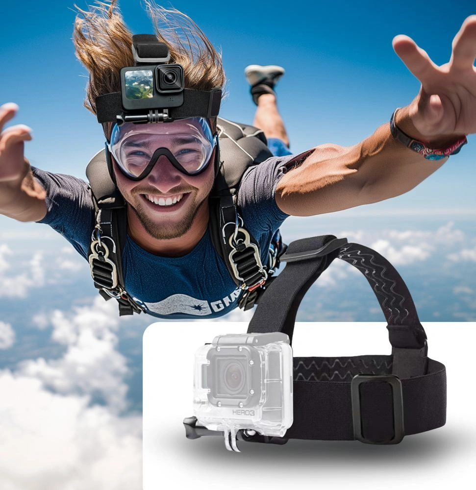 Kryt Tech-Protect GA100 Head Mount GOPRO / DJI Black