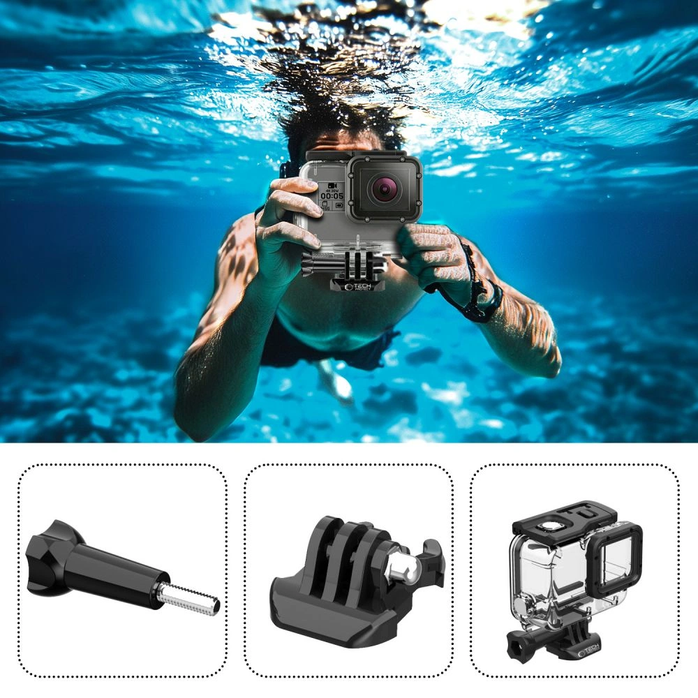 Kryt Tech-Protect GA200 Waterproof Case GOPRO Hero 5 / 6 / 7 Clear