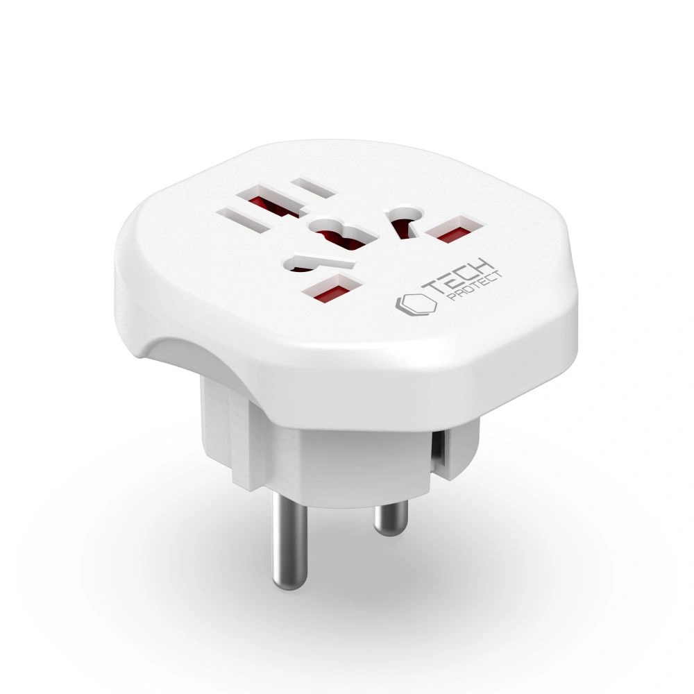 Síťová nabíječka Tech-Protect Universal Travel Adapter From EU White