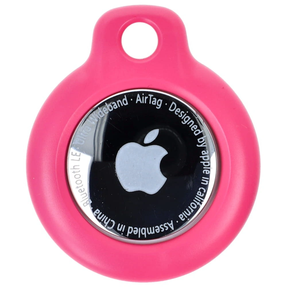 Kryt Bizon Case Locator Keychain Apple AirTag pink