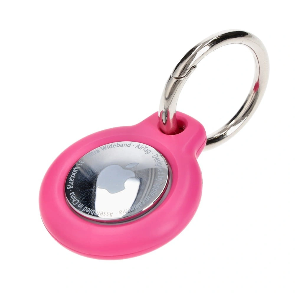 Kryt Bizon Case Locator Keychain Apple AirTag pink