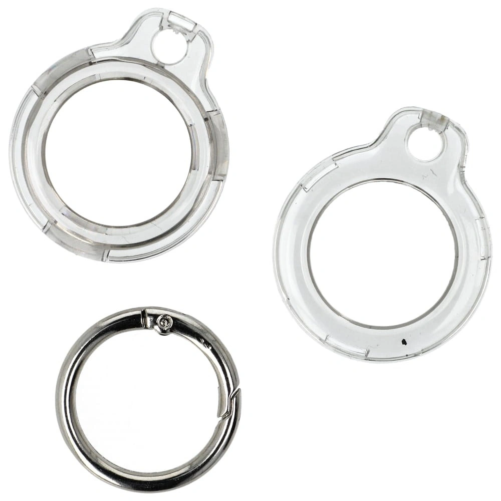 Kryt Bizon Case Locator Keychain Apple AirTag clear-black