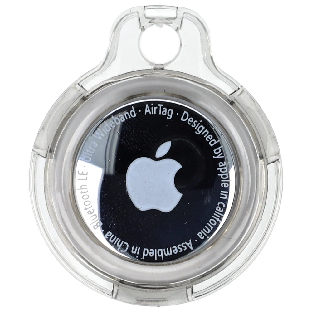 Kryt Bizon Case Locator Keychain Apple AirTag clear-black