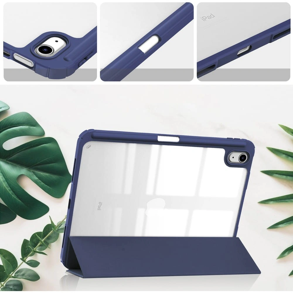 Kryt Bizon Case Tab Clear Matt Apple iPad 10.9" 2022 / 11" 2025 navy blue