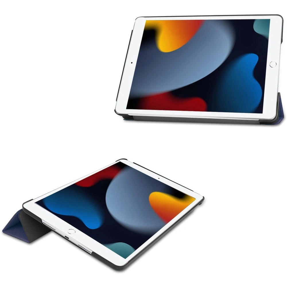 Kryt Bizon Case Tab Croc Apple iPad 9/8/7 10.2 2021/2020/2019 navy blue