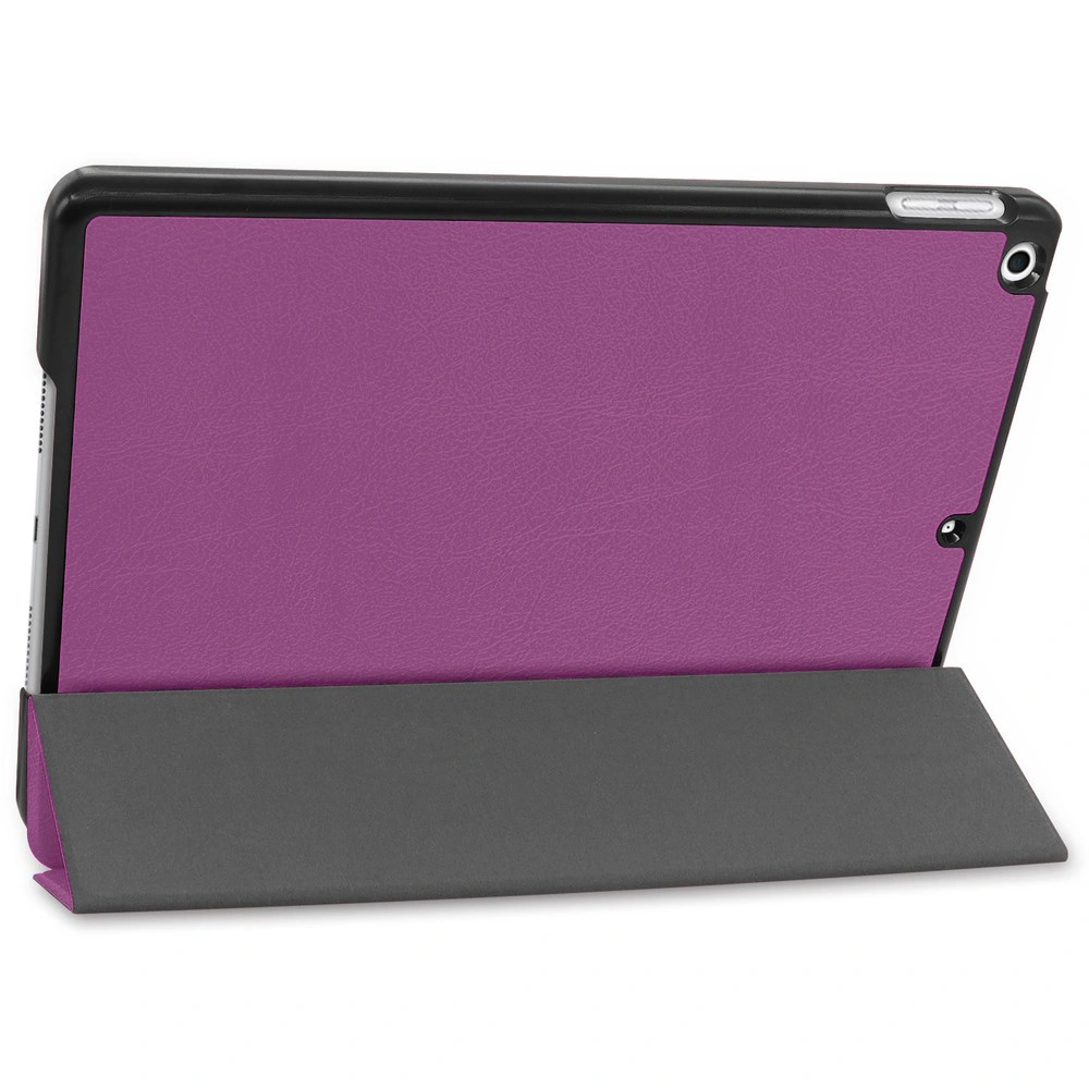 Kryt Bizon Case Tab Croc Apple iPad 9/8/7 10.2 2021/2020/2019 dark purple
