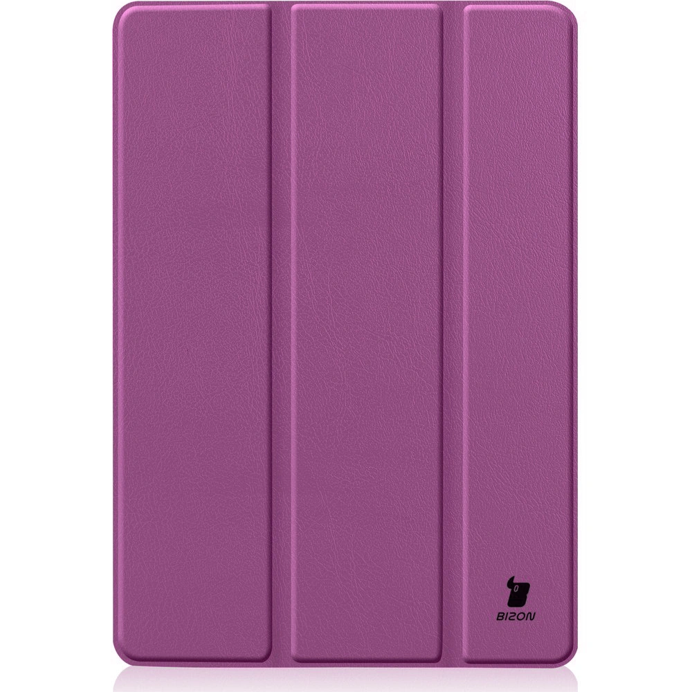 Kryt Bizon Case Tab Croc Apple iPad 9/8/7 10.2 2021/2020/2019 dark purple