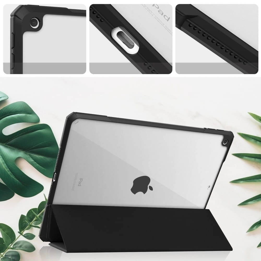 Kryt Bizon Case Tab Clear Matt Apple iPad 9/8/7 10.2 2021/2020/2019 black