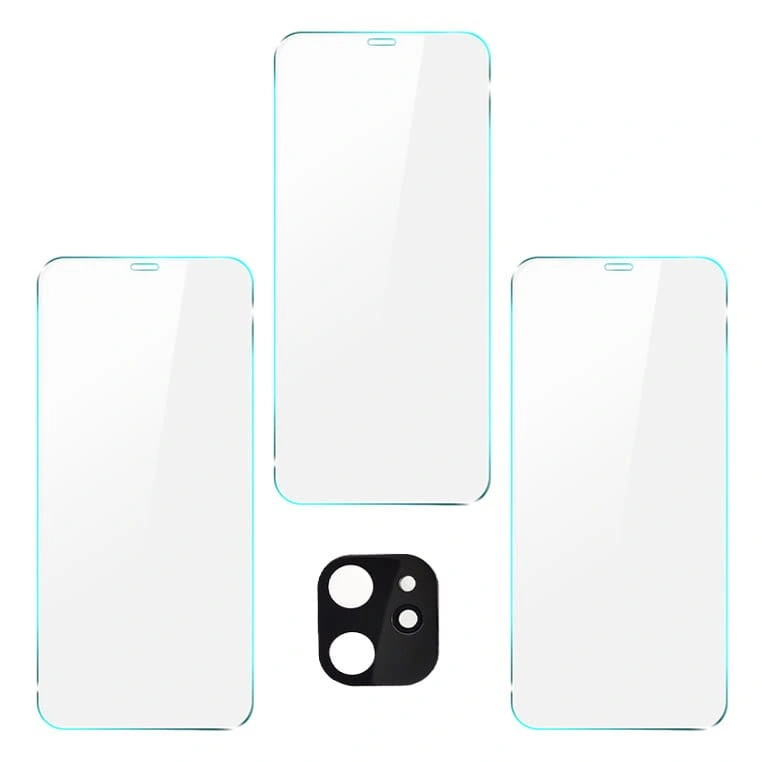 Ochranné sklo Bizon Glass Clear tempered glass - 3 pcs. + lens glass Apple iPhone 11