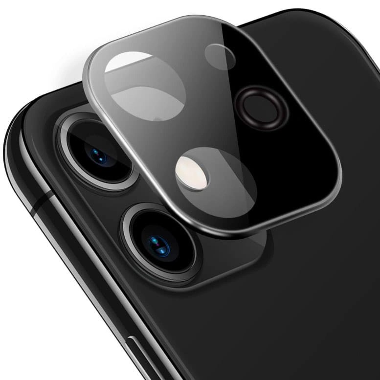 Ochranné sklo Bizon Glass Edge CF tempered glass - [2 PACK] + lens protection Apple iPhone 12 Mini black