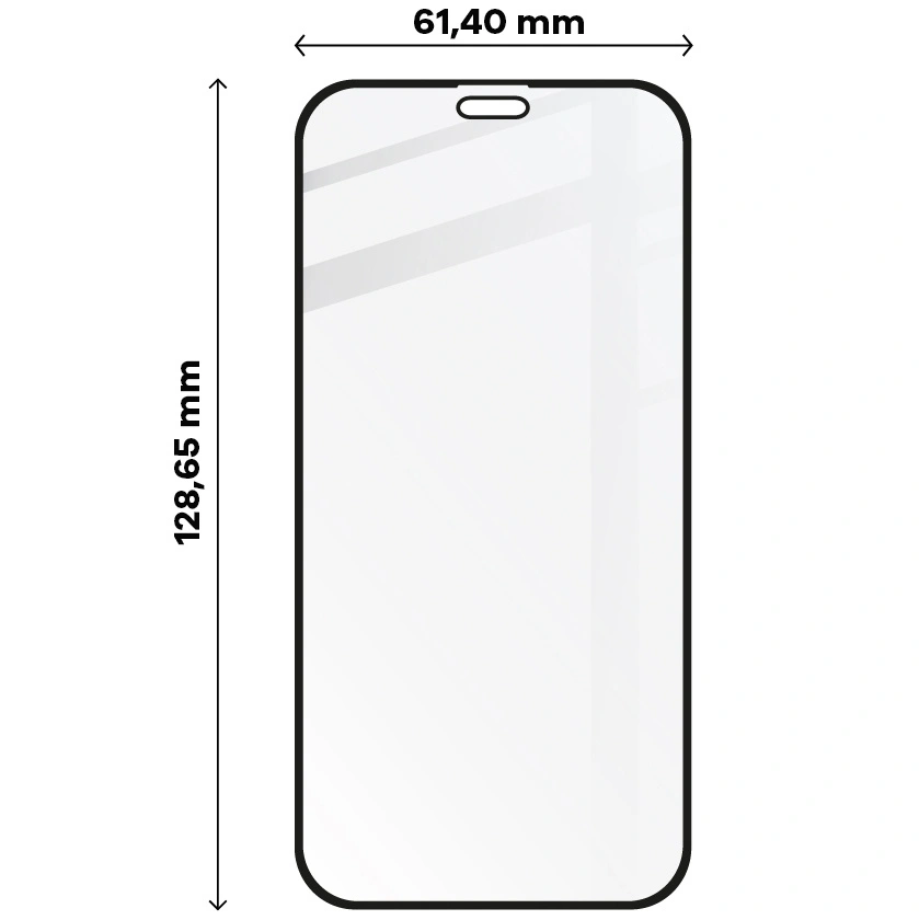Ochranné sklo Bizon Glass Edge Apple iPhone 12 Mini black