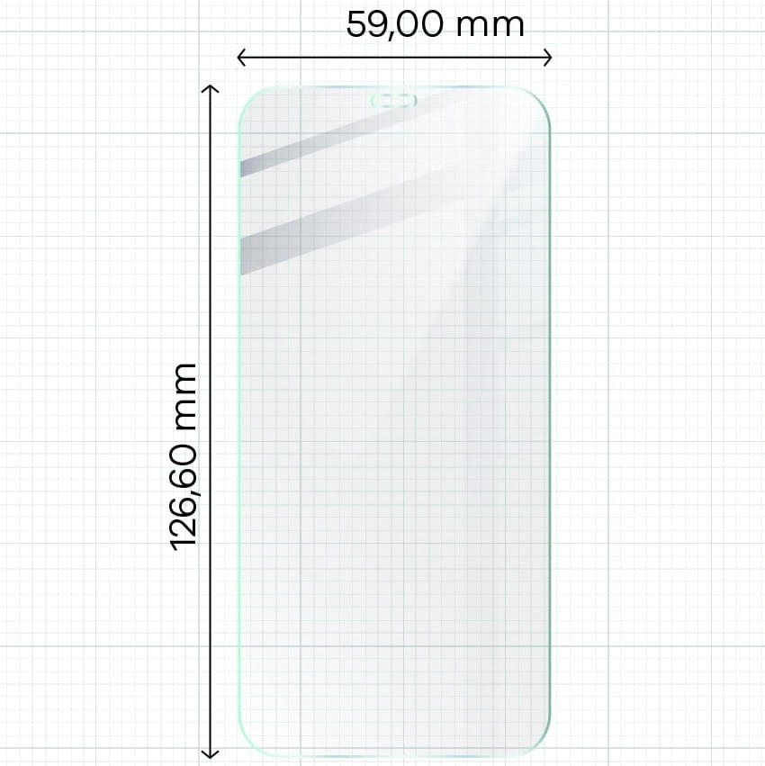 Ochranné sklo Bizon Glass Clear tempered glass - 3 pcs. + lens glass Apple iPhone 12 Mini