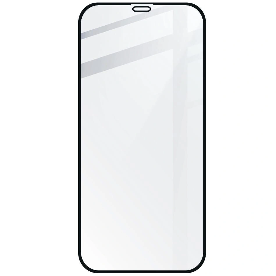 Ochranné sklo Bizon Glass Edge CF tempered glass - [2 PACK] + lens protection Apple iPhone 12 Pro black