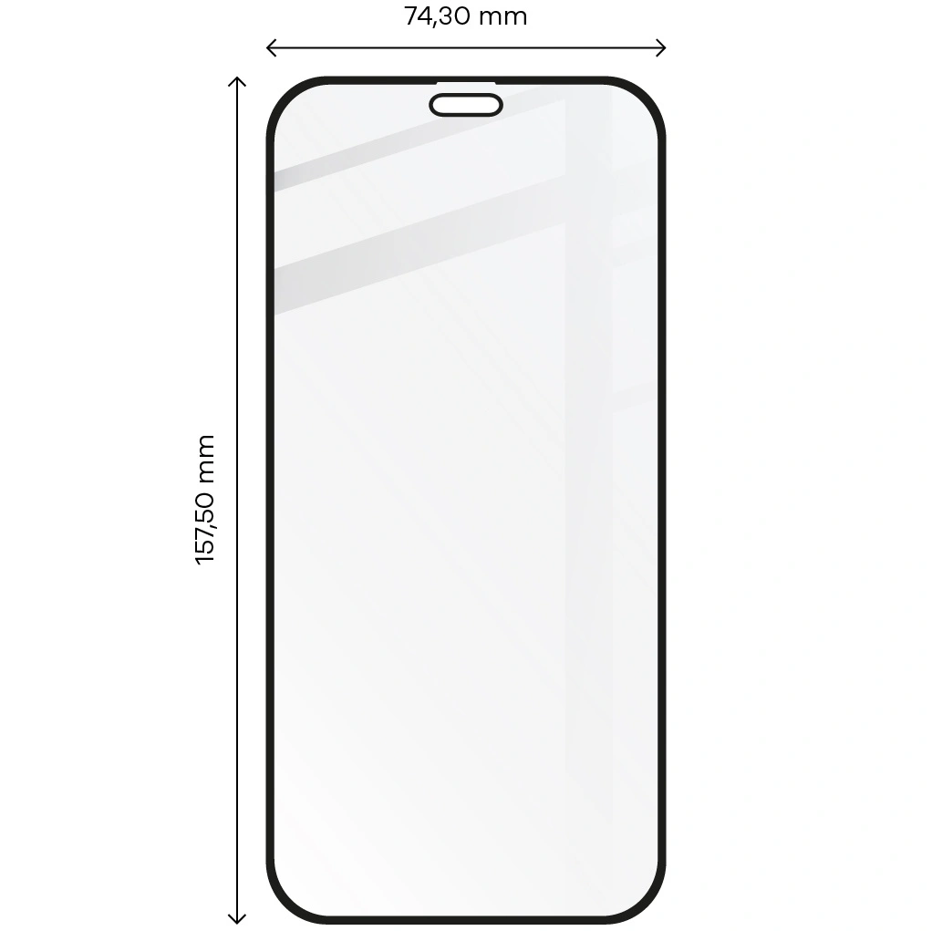 Ochranné sklo Bizon Glass Edge Apple iPhone 12 Pro Max black