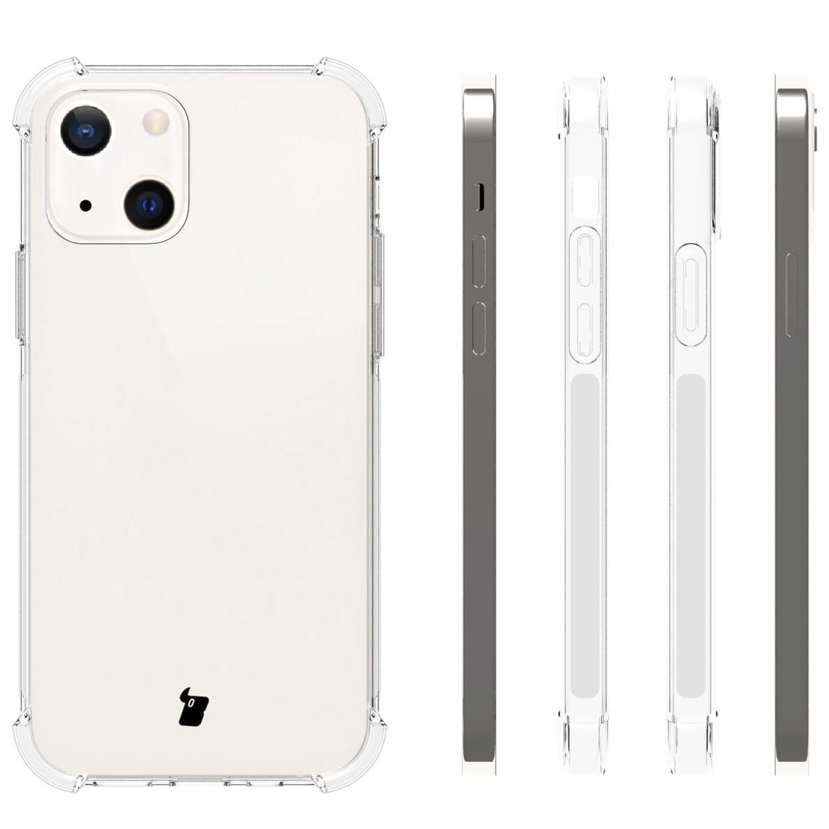 Kryt Bizon Case Clear Pack case + 2x screen glass + lens glass Apple iPhone 13 clear