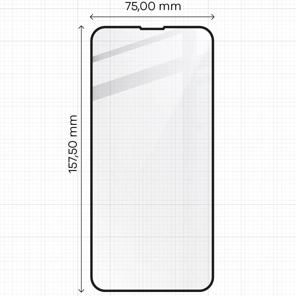 Ochranné sklo Bizon Glass Edge tempered glass - [2 PACK] + lens protection Apple iPhone 13 Pro Max black