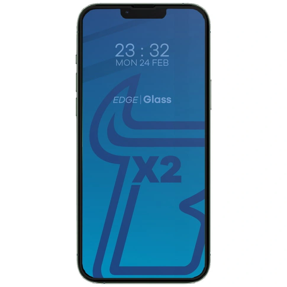 Ochranné sklo Bizon Glass Edge tempered glass - [2 PACK] + lens protection Apple iPhone 13 Pro Max black