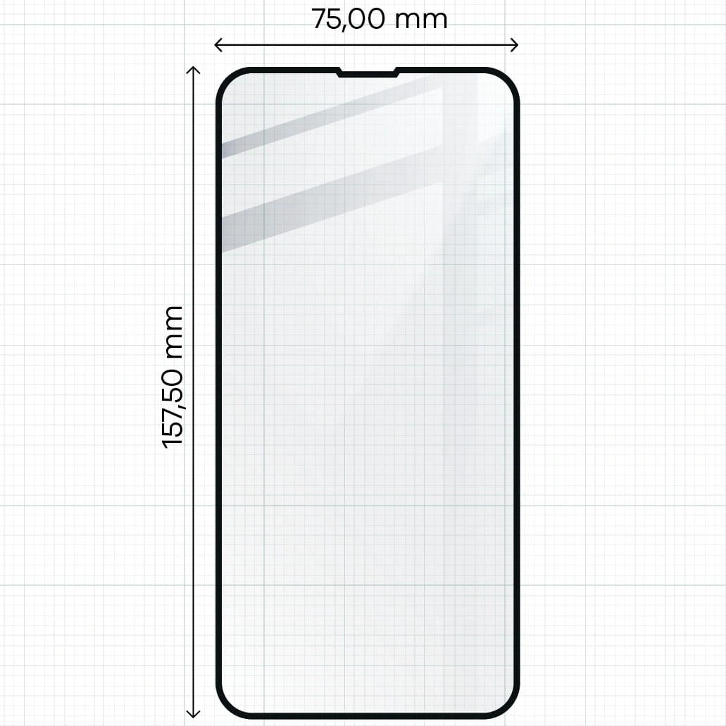 Ochranné sklo Bizon Glass Edge Apple iPhone 13 Pro Max black